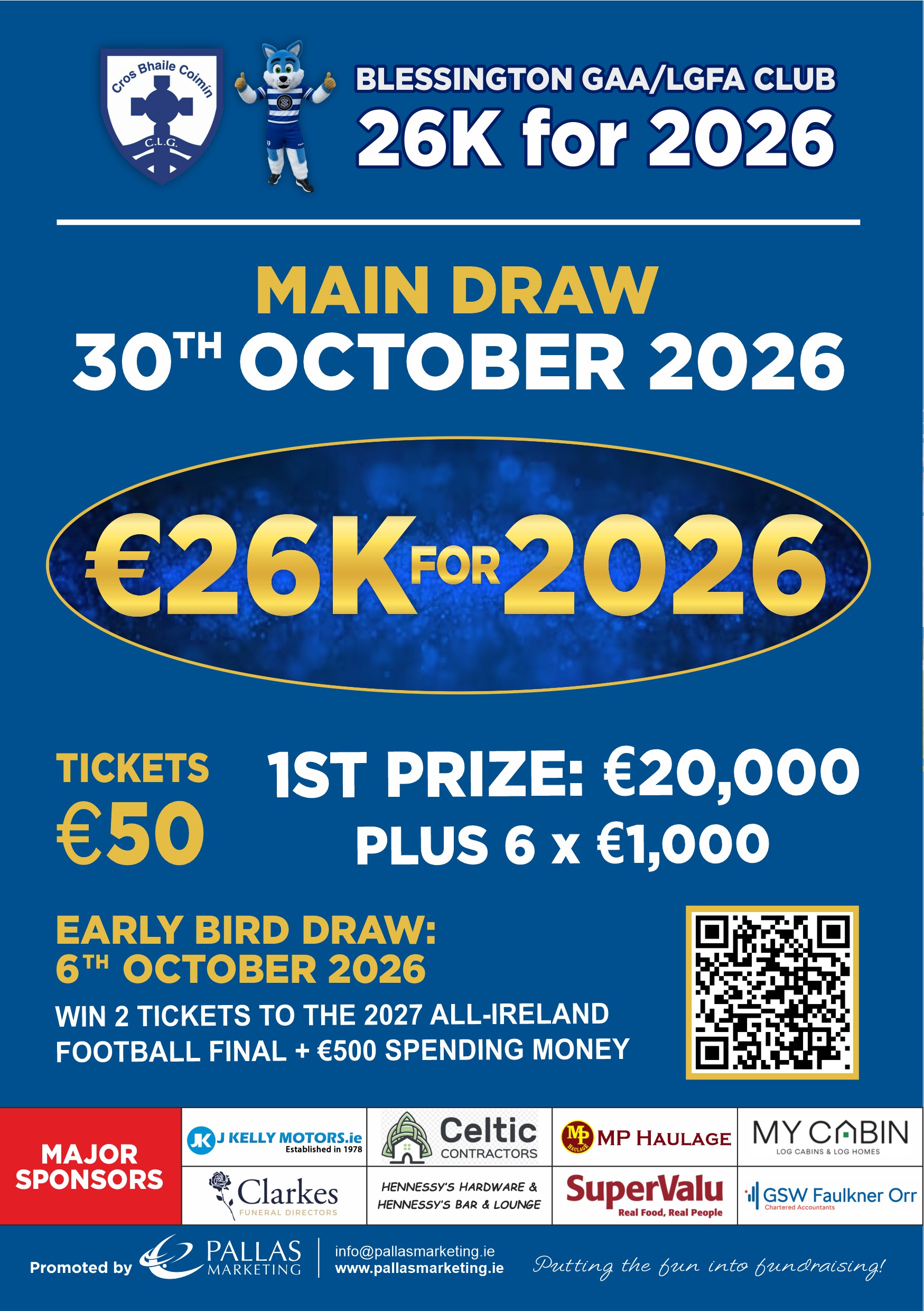 Blessington GAA/LGFA 26k for 2026 Draw